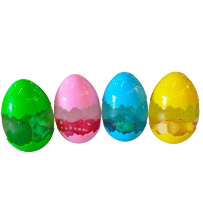 Slime glitter con mini DINOSAURIO en huevo