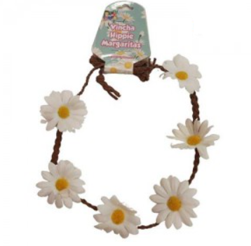 Vincha hippie flores margaritas