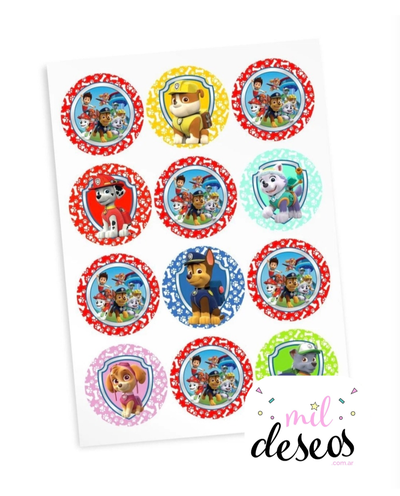 Sticker Paw Patrol x12