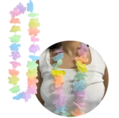 Collar hawaiano PASTEL