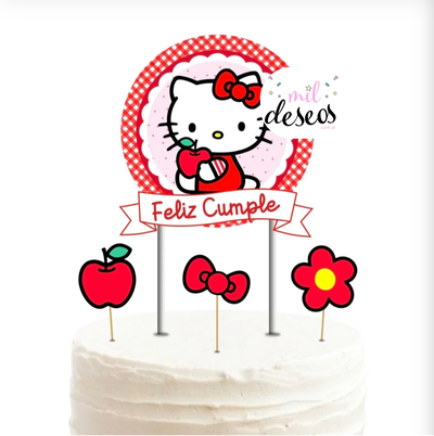 Topper XL Hello Kitty ROJO MANZANA