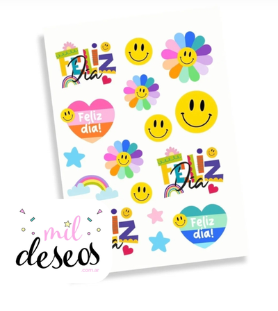 Sticker Feliz Día primaveral x12