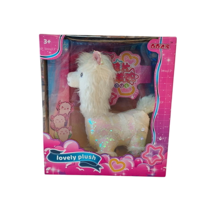Muñeco peluche LLAMA con lentejuelas Lovely Plush en caja 30x25cm (8344)