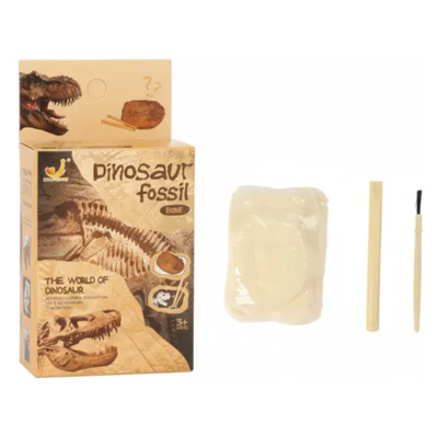 Juego de excavación fósil dinosaurio en cajita (3840)
