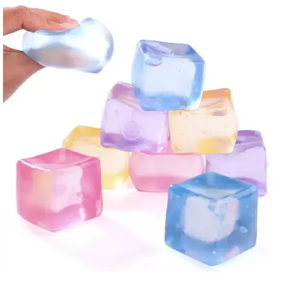 Squishy MINI cubo gelatina colores surtidos x10 unidades