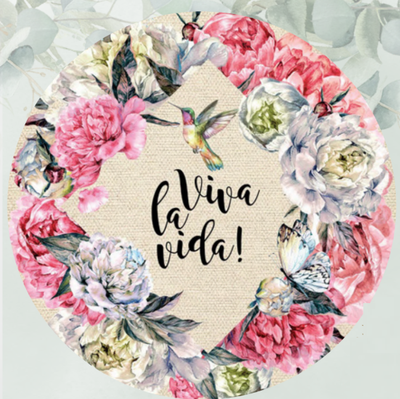 Plato de sitio de papel Viva la Vida x20 unidades