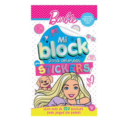 Libro BARBIE MI BLOCK PARA COLOREAR CON STICKERS (6194)