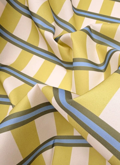 Mantel 1,45mts x 2,40mts MEDIANO gabardina antimancha impermeable CUADRILLÉ VERDE Y CELESTE