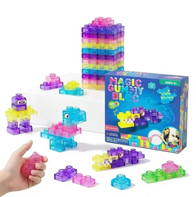 Bloque para armar GELATINA x40 piezas