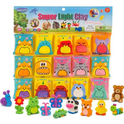 Masa slime en sobrecito colores surtidos x5 unidades