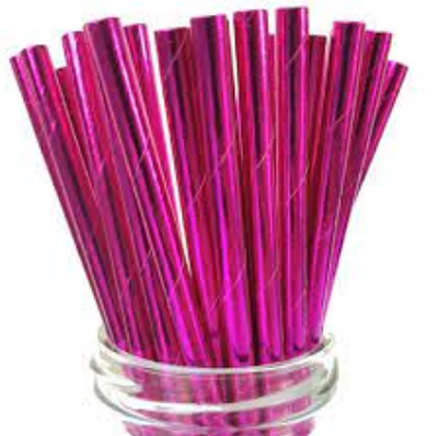 Sorbete fucsia metalizado x25 unidades