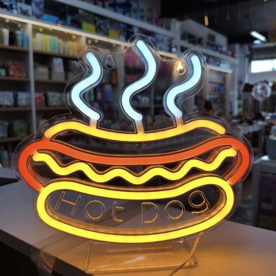Cartel dibujo PANCHO NEON con base a USB en caja marrón