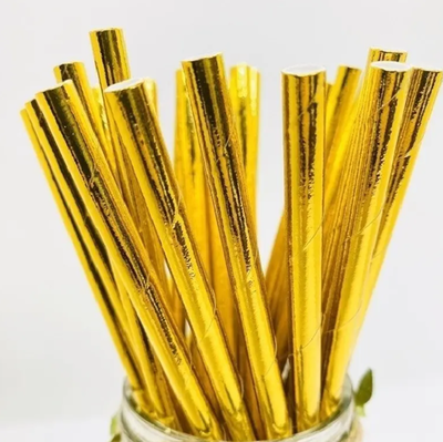Sorbete dorado metalizado x25 unidades