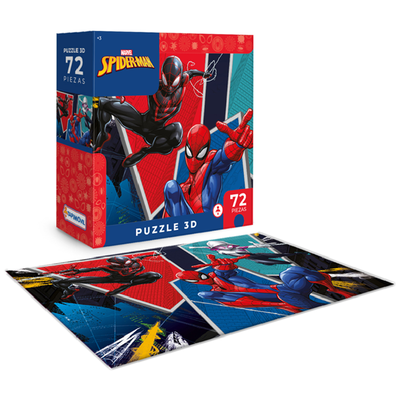 Rompecabezas puzzles 3D SPIDERMAN 72 piezas en caja (VSP13303)