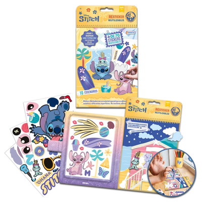 Librito RESTICKER STITCH stickers reutilizables para crear escenarios (DMD00185)