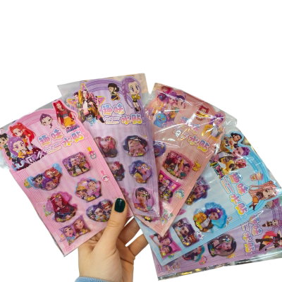 Sticker 3D agua Guerreras k-pop x6 unidades