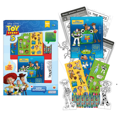 Kit libro TOY STORY 5 SUPER ACTIVIDADES 24 páginas con accesorios (DTS17946)