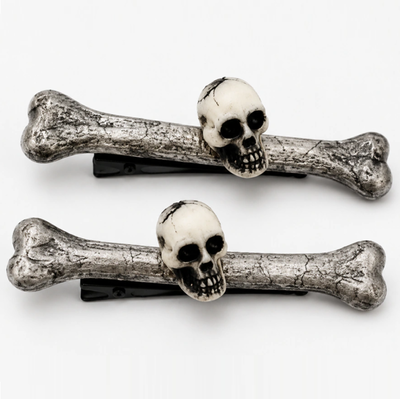 Hebilla clip hueso esqueleto x2 unidades