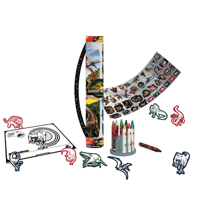 Mega tubo set de arte para colorear JURASSIC WORLD (UJW01143)