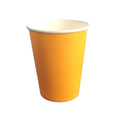 Vaso naranja liso x10 unidades