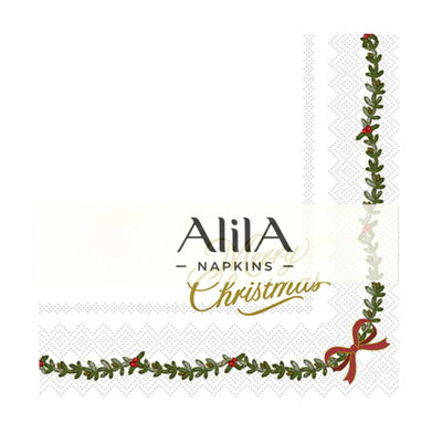 Servilleta merry moño navideño x20 unidades
