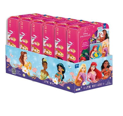 Cartas naipes PRINCESAS en lata TE VI (DJU10687)