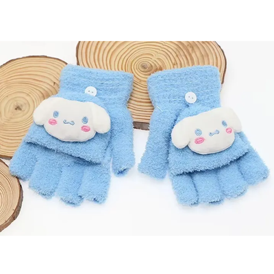 Guantes SIN DEDOS para niños CINNAMOROLL