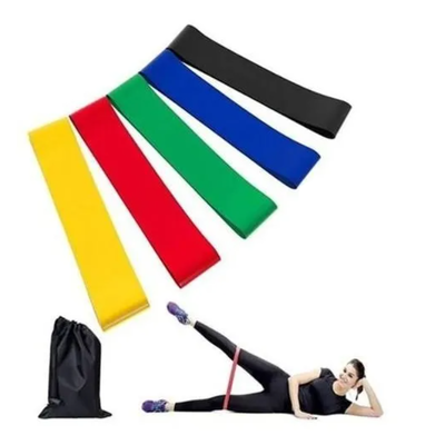 Set bandas elásticas fitness x5 unidades (LT-005)