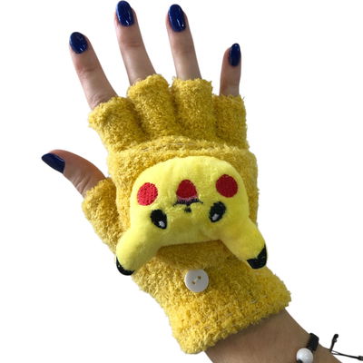 Guantes SIN DEDOS para niños PIKACHU
