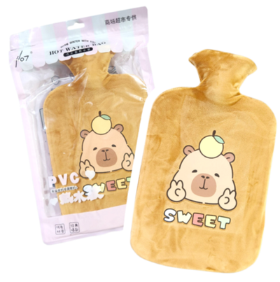 Bolsita de agua caliente CAPIBARA MARRONCITO CLARO 1000ml