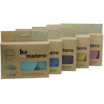 Kit tapamate y tapabombilla de silicona en caja colores surtidos (1796)
