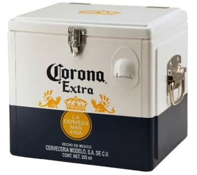 Conservadora CORONA portátil 15lts. De metal