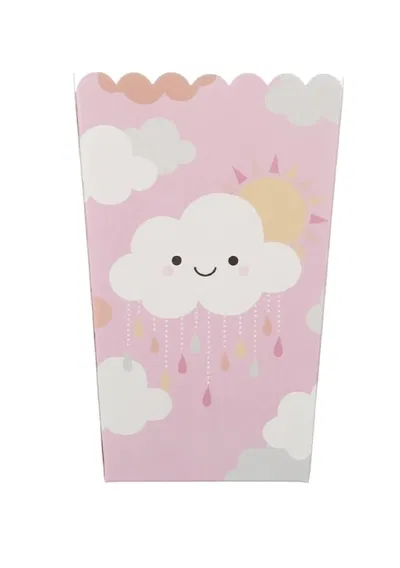 Cajita pochoclera lluvia de amor x10 unidades
