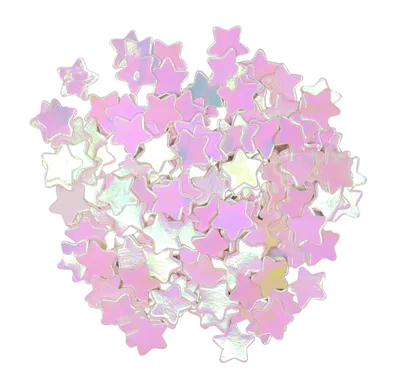 Confetti estrellas iridiscente
