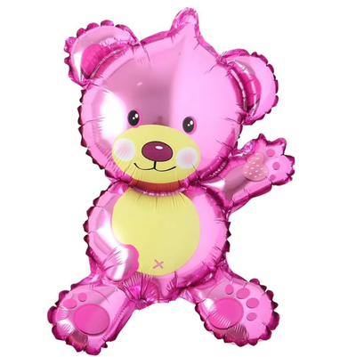 Globo osito ROSA cuerpo entero 45cm
