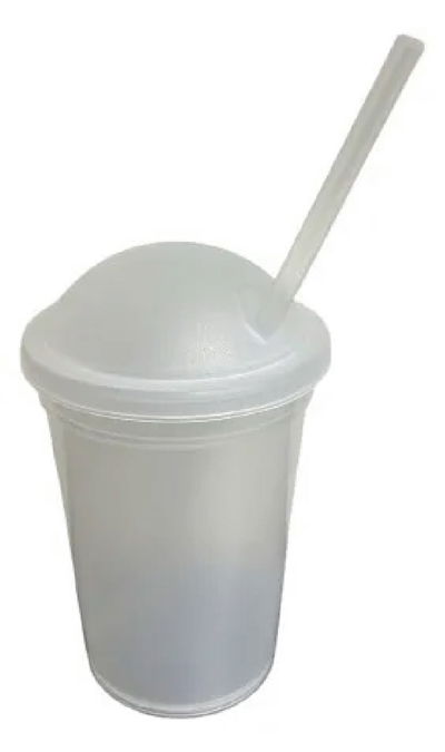 Vaso Milkshake TRANSPARENTE con sorbete 330cc 