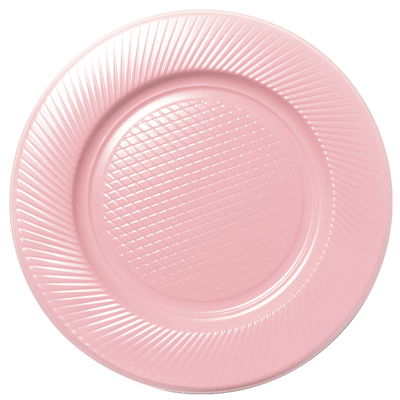 Plato plástico descartable ROSA PASTEL x50 unidades 