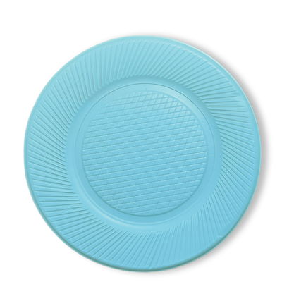 Plato plástico descartable CELESTE PASTEL x50 unidades 