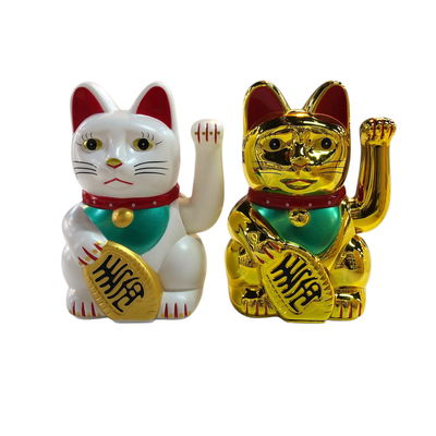 Gato de la fortuna a pilas GRANDE