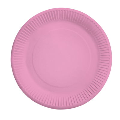 Plato ROSA COMÚN liso 18cm x8 unidades