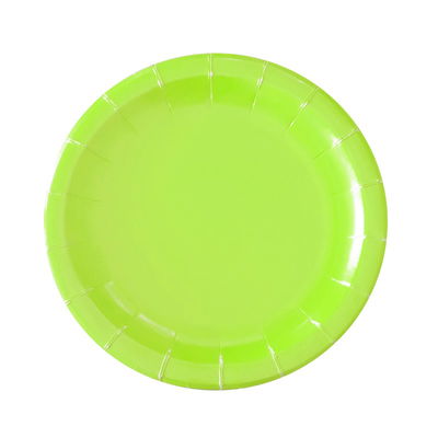 Plato VERDE MANZANA liso 18cm x8 unidades
