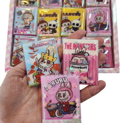 Mini agenda con agua LABUBU incluyen stickers x1 unidad