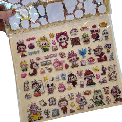 Sticker con relieve LABUBU x2 planchas