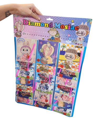 Kit diamante mini LABUBU 15x10cm (diamantes surtidos) x1 unidad
