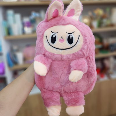 Mochila peluche LABUBU ROSA