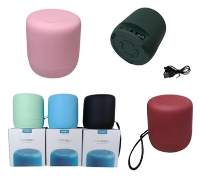 Parlante mini bluetooth recargable TAMBOR 8cm. (GTS-1675)