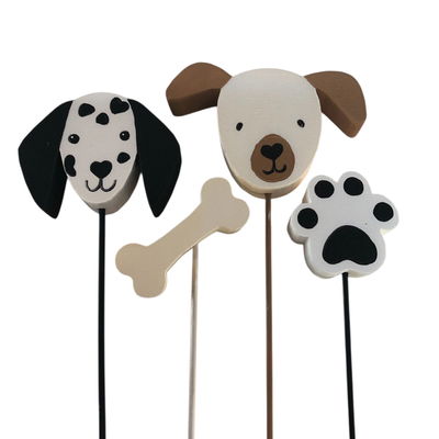 Kit toppers de polifan PERRITOS
