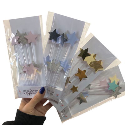 Topper estrellas x10 unidades