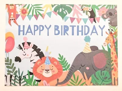 Individuales de papel Animalitos x20 unidades 40x29cm