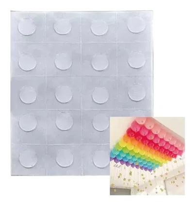 Plancha adhesivo para globos x20 puntos
